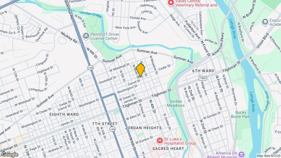 818 N 4th St Map and Location Details