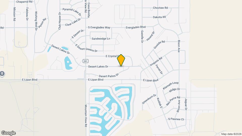 2112 E Desert Lakes Dr Map and Location Details