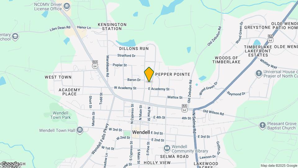 415 N Pine St Map and Location Details