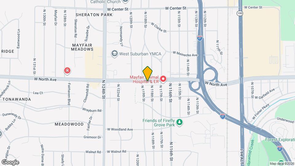 11817 W North Ave, Unit 1 Map and Location Details