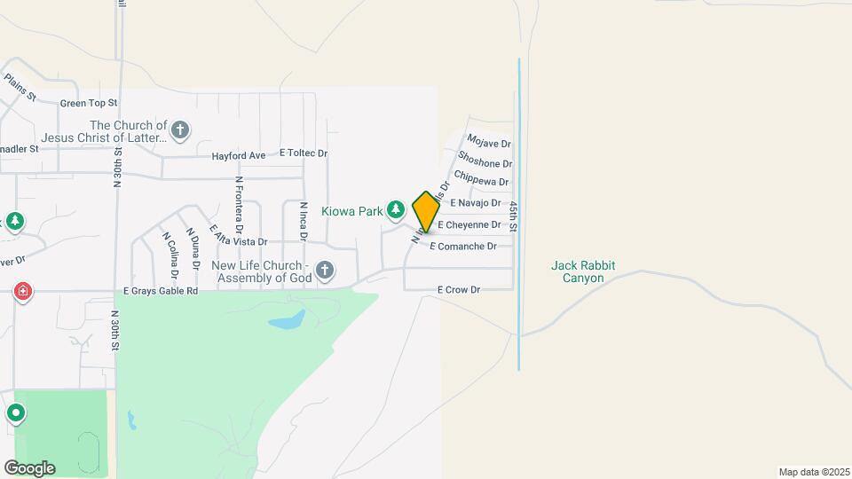 4207 E Comanche Dr Mapa y Detalles de la Ubicación