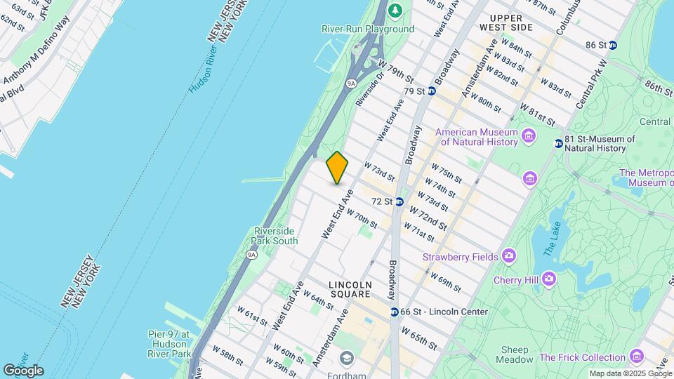 312 W 71st St Map and Location Details