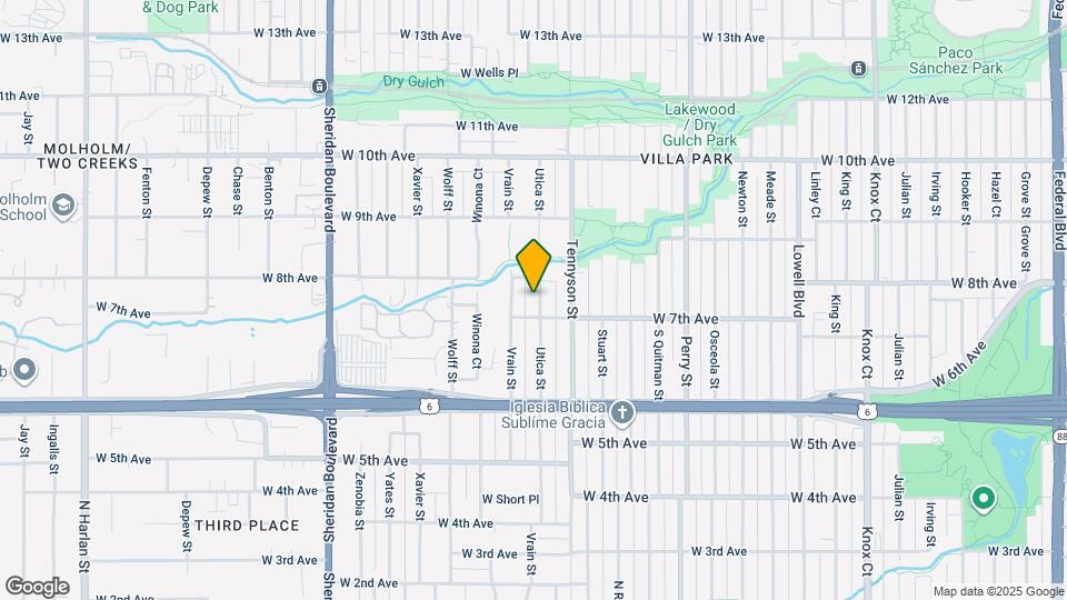 737 Utica St Map and Location Details