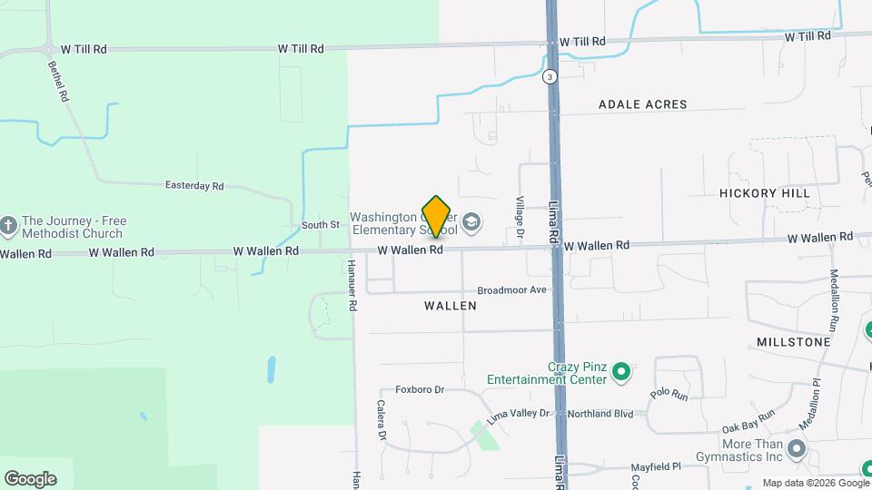 2106 W Wallen Rd Map and Location Details
