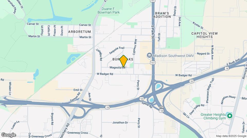 921 Magnolia Ln Mapa y Detalles de la Ubicación