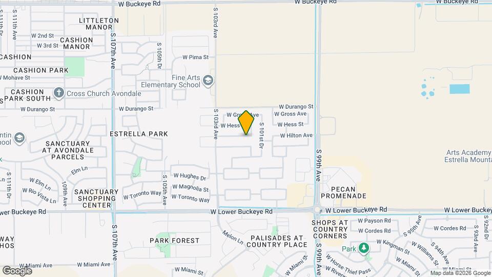 10151 W Hilton Ave Map and Location Details