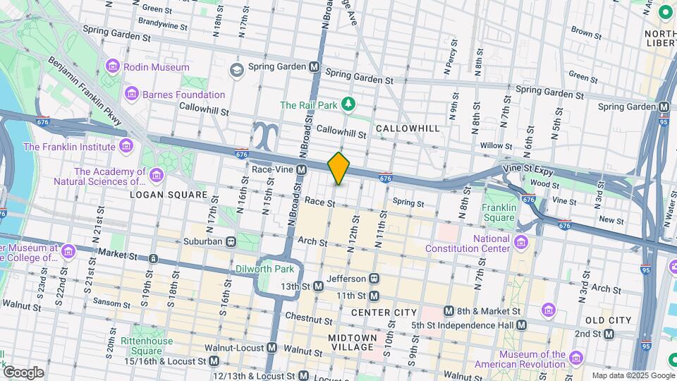223 N 13th St Map and Location Details