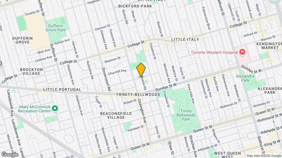 68 Roxton Rd, Unit Upper Map and Location Details