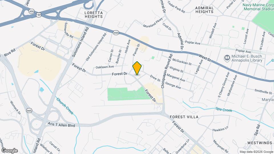 1952 Forest Dr Map and Location Details