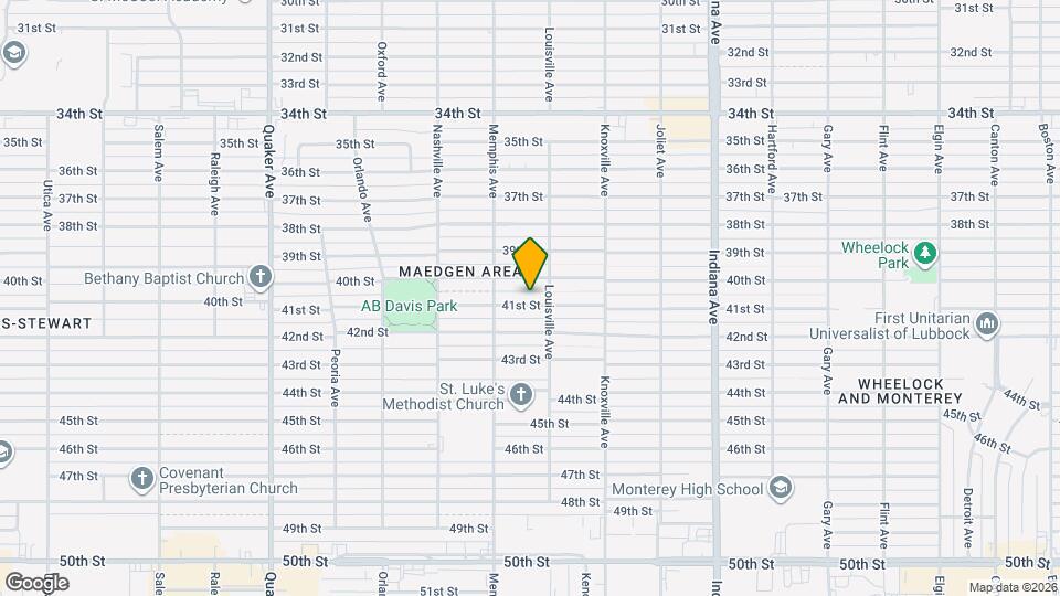 3706 41st St Map and Location Details