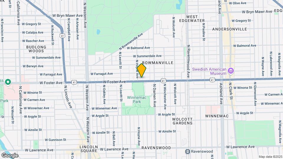 2046 W Foster Ave Mapa y Detalles de la Ubicación