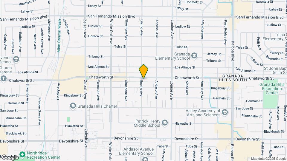 17454 Chatsworth St Map and Location Details