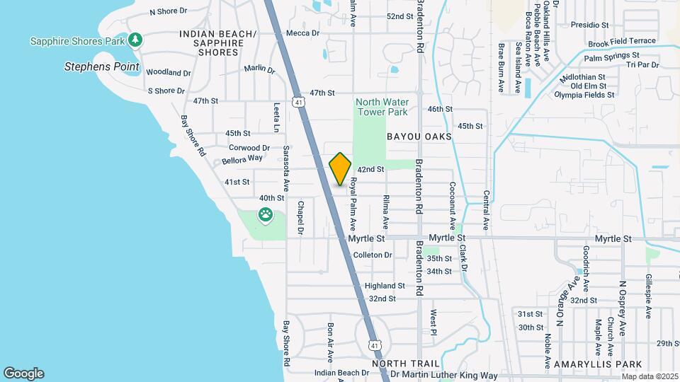 931 40th St Map and Location Details