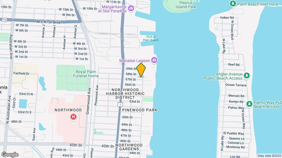 5801 N Flagler Dr Map and Location Details