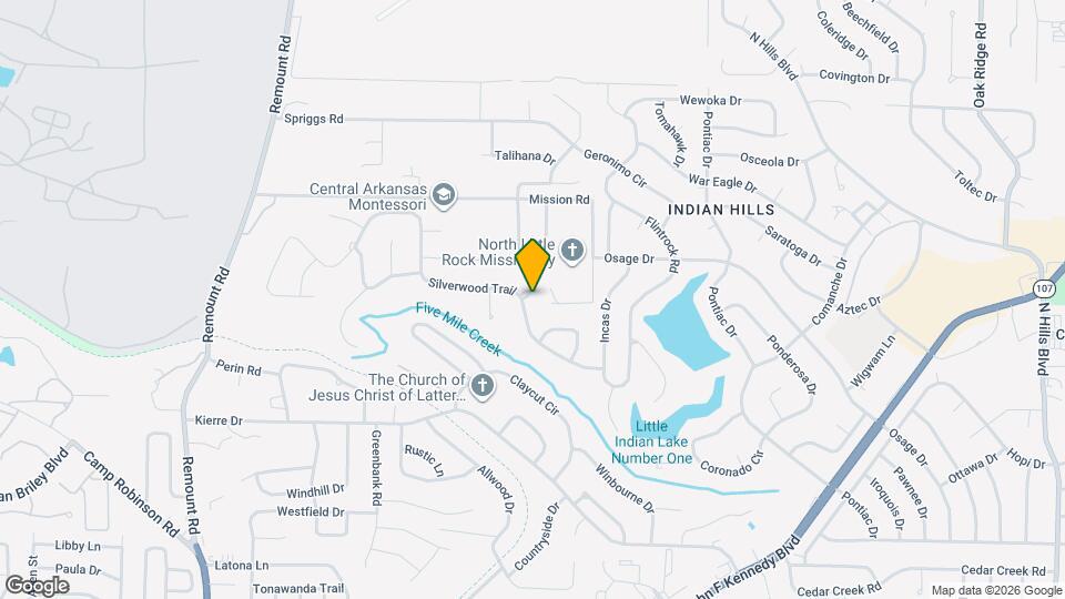 1101 Silverwood Cove Map and Location Details