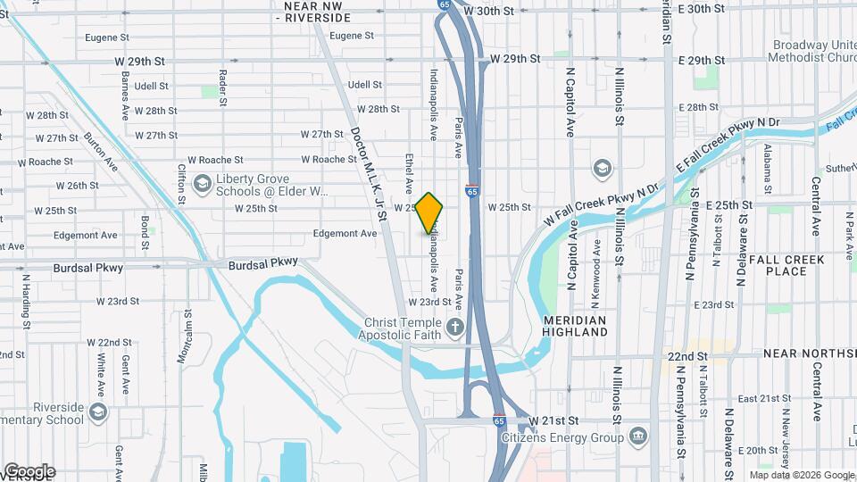 2420 Indianapolis Ave Map and Location Details