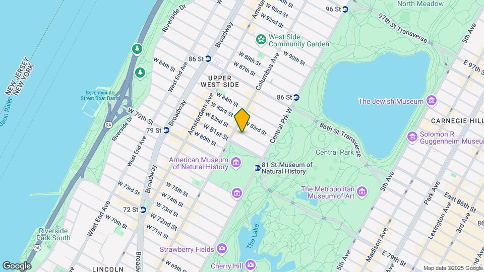 66 W 82nd St Mapa y Detalles de la Ubicación
