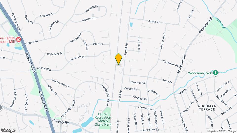 10112 Purcell Rd Map and Location Details