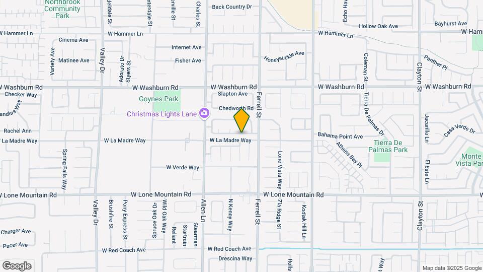 3401 Vista Springs Way Map and Location Details