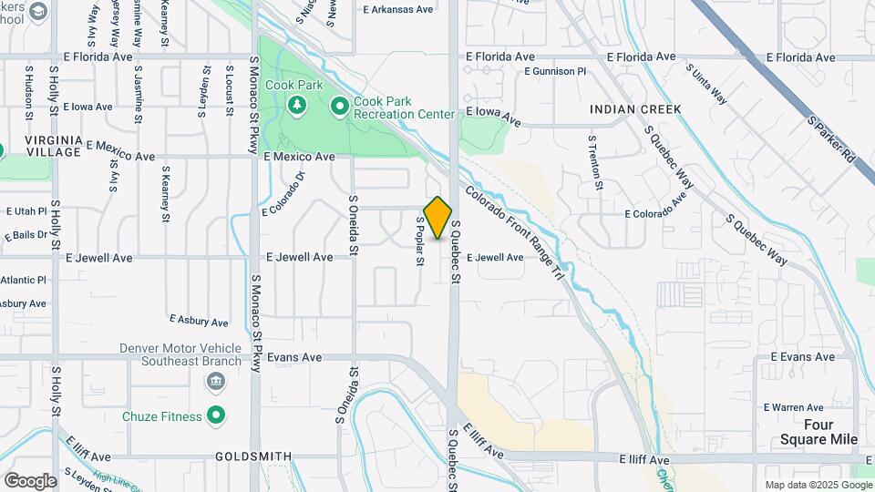 1889 S Poplar Ct Map and Location Details