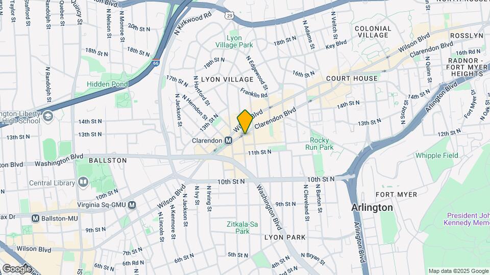 1205 N Garfield St Map and Location Details