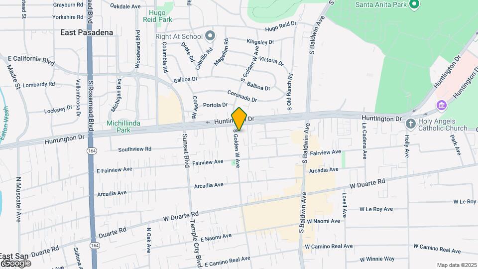 818 S Golden West Ave Map and Location Details
