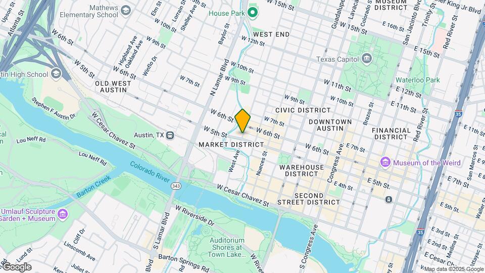 800 W 5th St Mapa y Detalles de la Ubicación