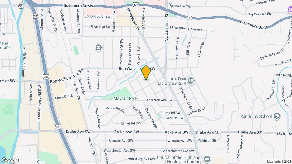 2512 Pansy St SW Map and Location Details