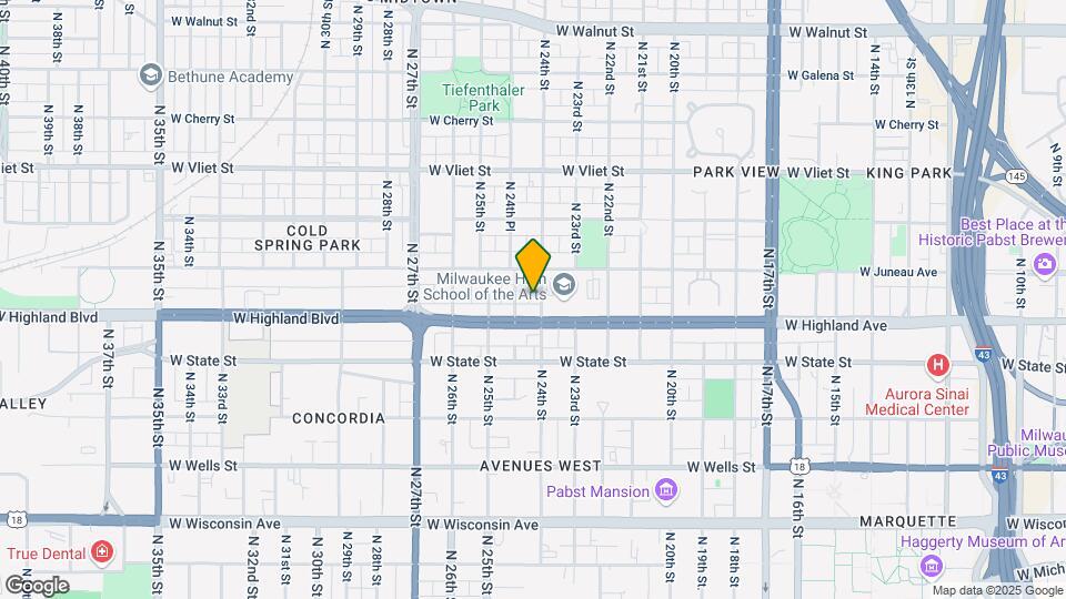 1123 N 24th St Map and Location Details