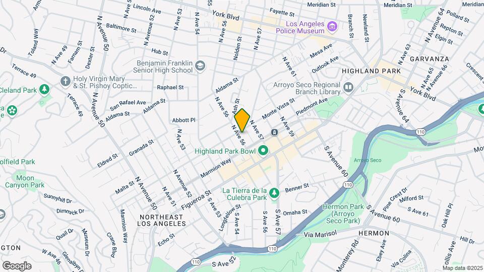 5600 Monte Vista St Mapa y Detalles de la Ubicación