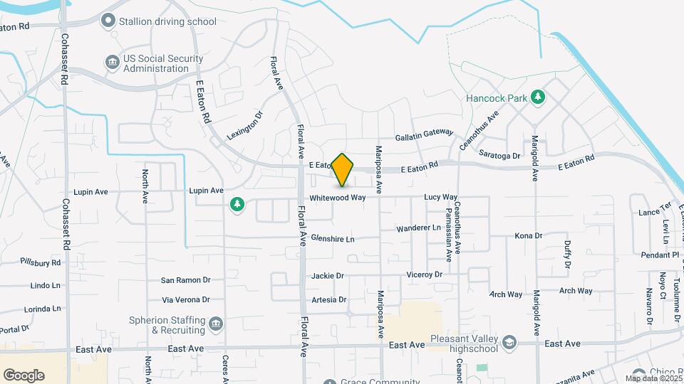 1250 Whitewood Way Map and Location Details