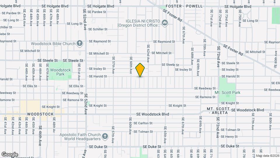 5518 SE 61st Ave Map and Location Details