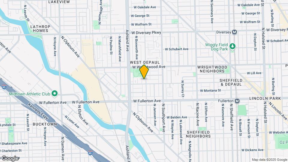 2506 N Greenview Ave Map and Location Details