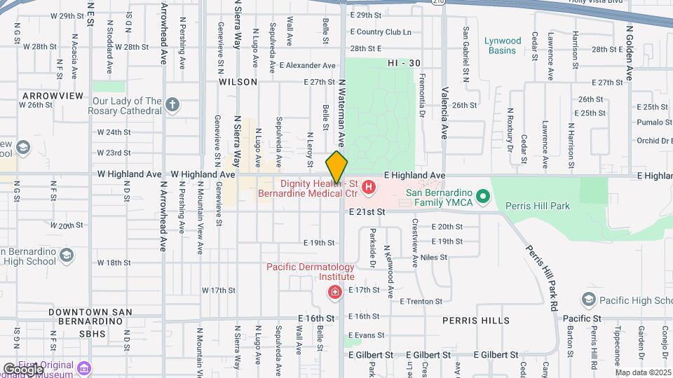 2160 N Waterman Ave Map and Location Details