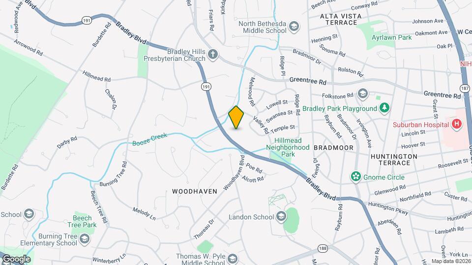 6415 Bradley Blvd Map and Location Details