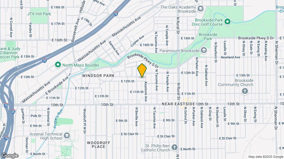 2320 E 12th St Map and Location Details