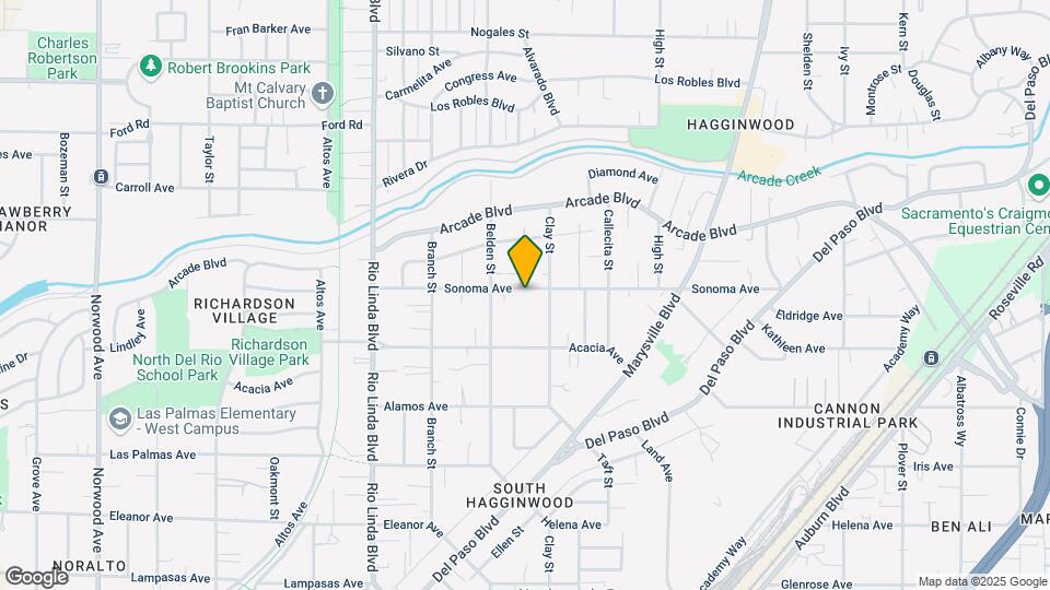 1140 Sonoma Ave Map and Location Details