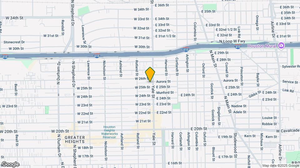 211 W 25th St Map and Location Details