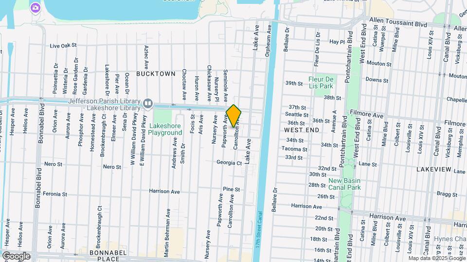 1408-1410 Carrollton Ave Mapa y Detalles de la Ubicación