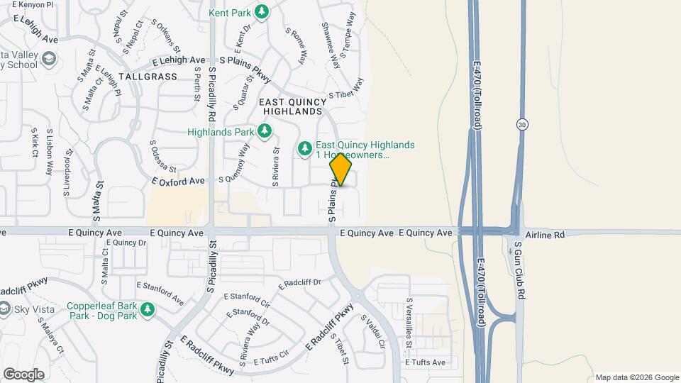 22320 E Princeton Dr Map and Location Details