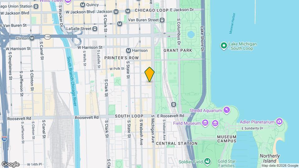 888 S Michigan Ave Map and Location Details