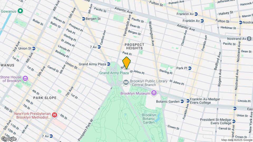 281-289 Saint Johns Pl Mapa y Detalles de la Ubicación