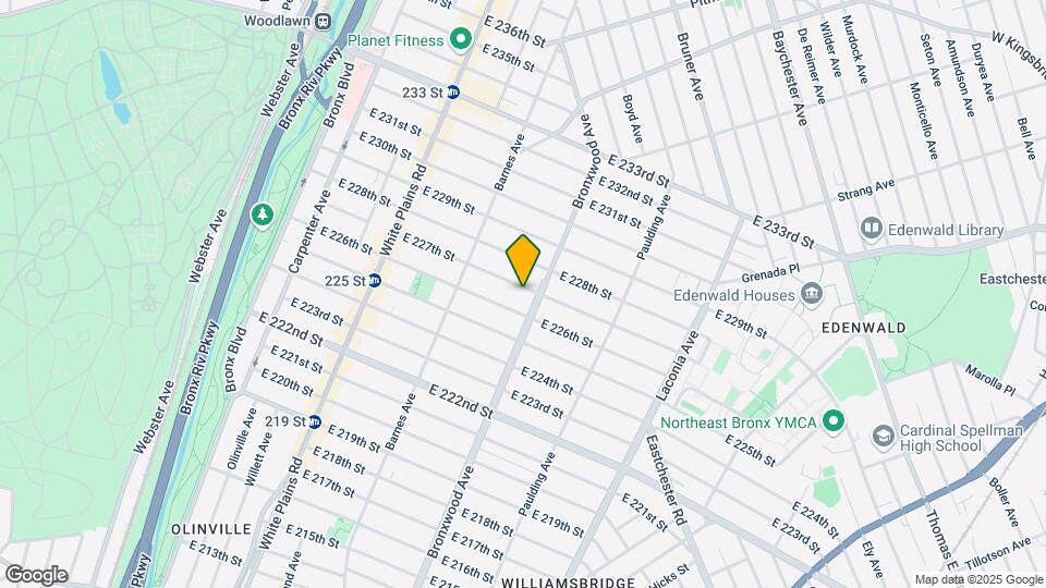 866 E 227th St Mapa y Detalles de la Ubicación