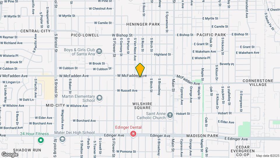 1110 S Ross St Map and Location Details