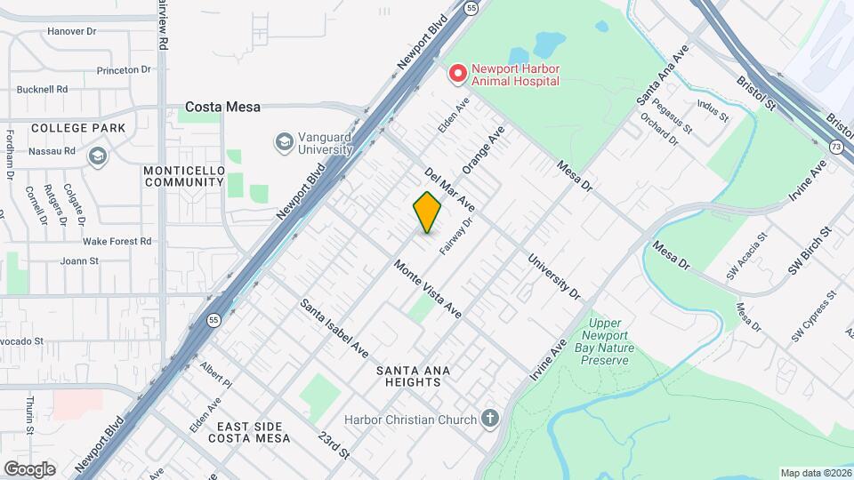 2536 Orange Ave Map and Location Details