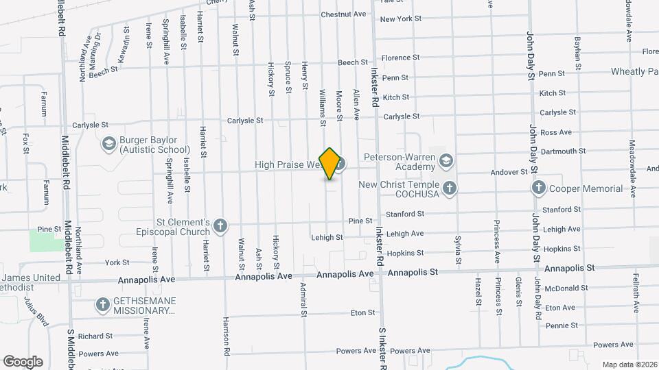 4049 Williams St Map and Location Details