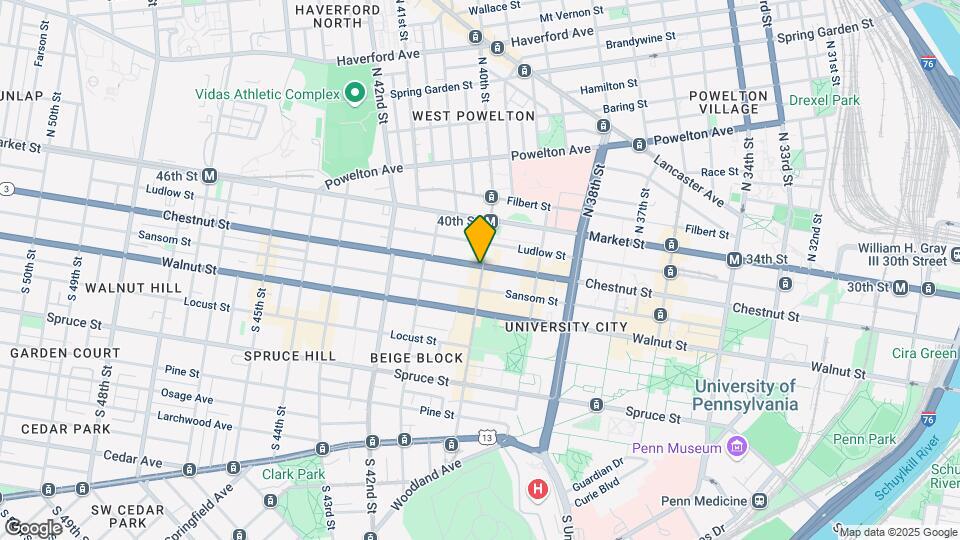 4000 Chestnut St Map and Location Details