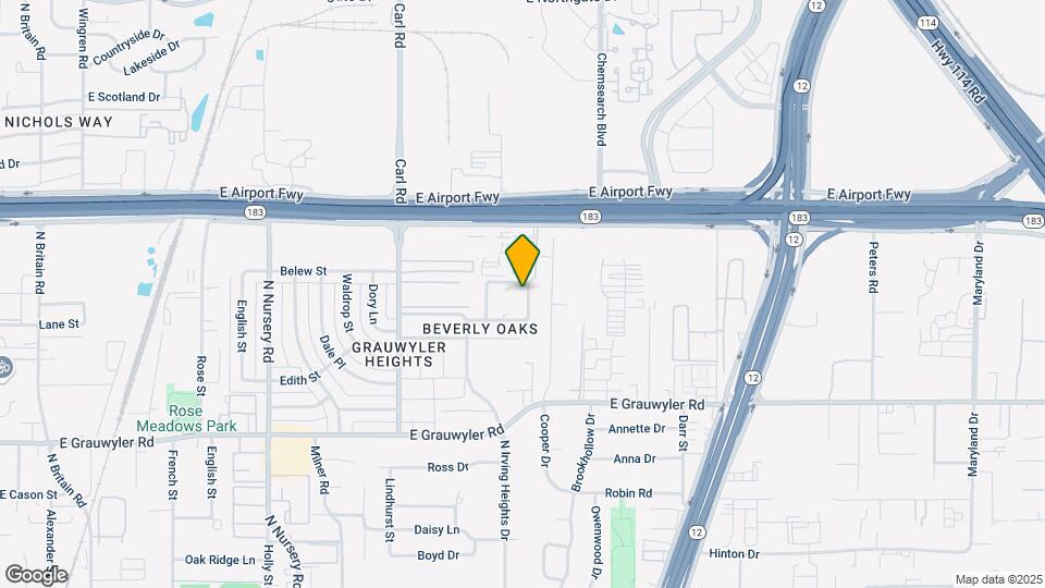 1617 Brentwood Dr Map and Location Details
