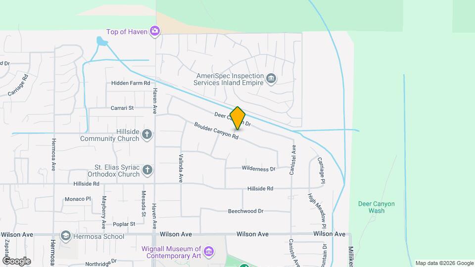 10830 Boulder Canyon Rd Mapa y Detalles de la Ubicación