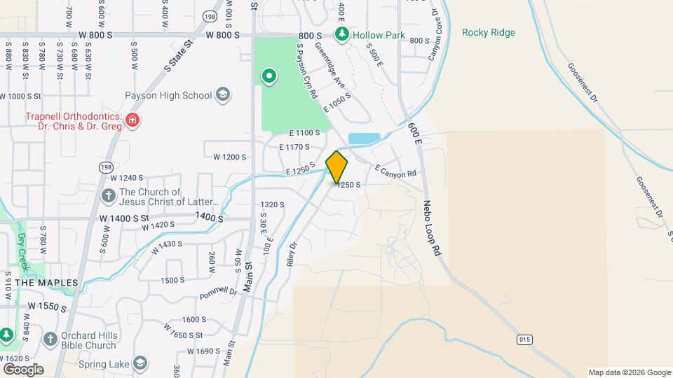 328 S 1250 E Mapa y Detalles de la Ubicación